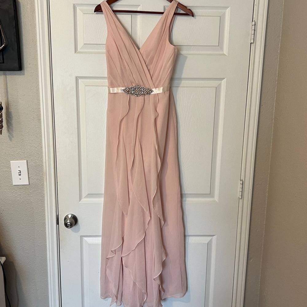 Elegant Pink Evening Gown